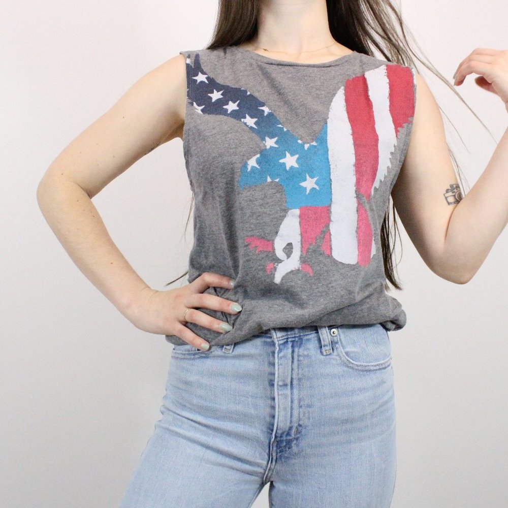 *American Eagle 'American Flag' Muscle Tank